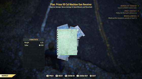 Plan: Prime 50 Cal Machine Gun Receiver