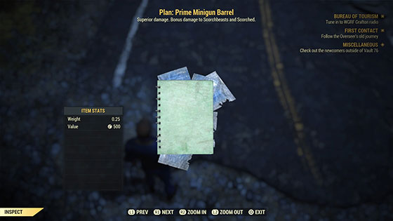 Plan: Prime Minigun Barrel