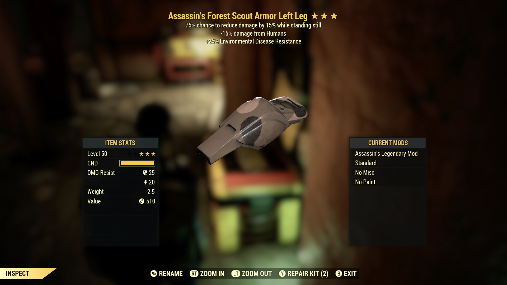 Assassin's Forest Scout Armor Left Leg