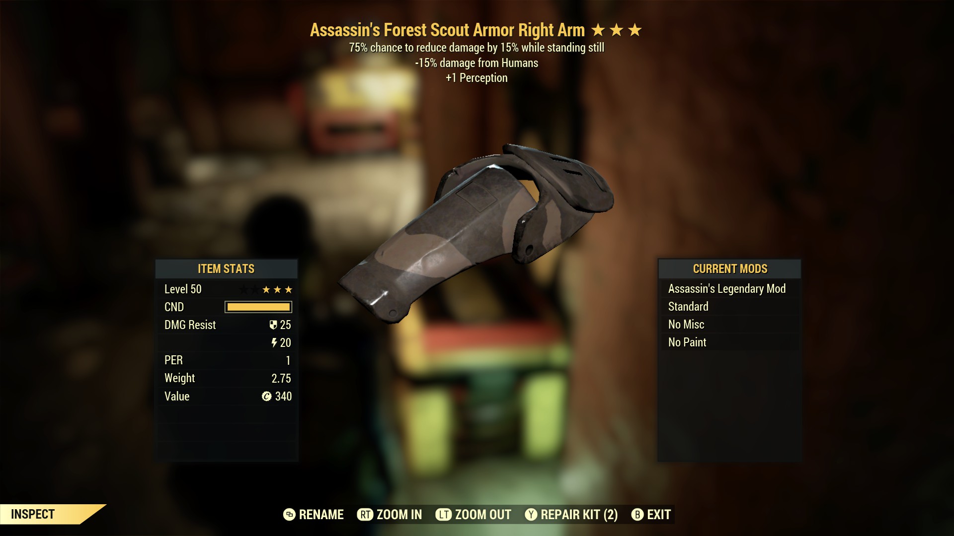 Assassin's Forest Scout Armor Right Arm