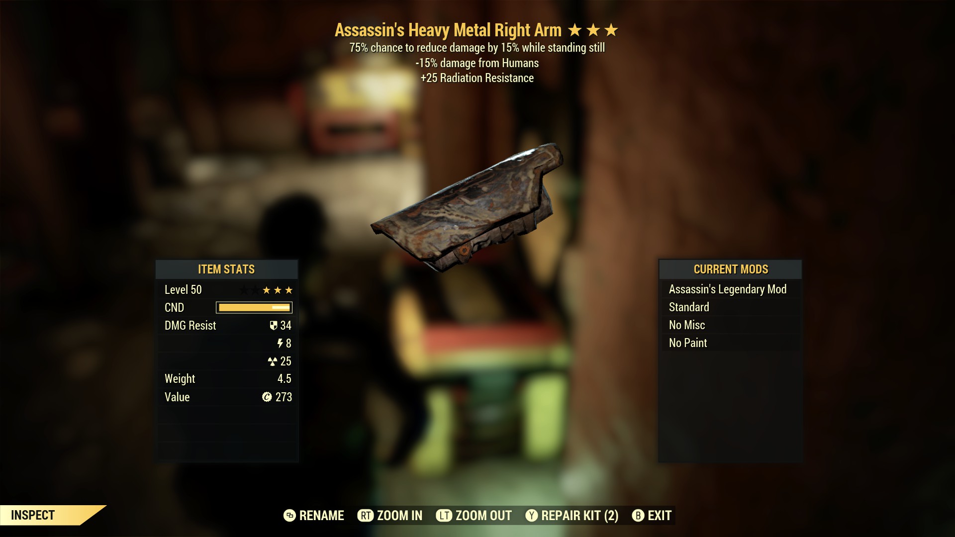 Assassin's Heavy Metal Right Arm