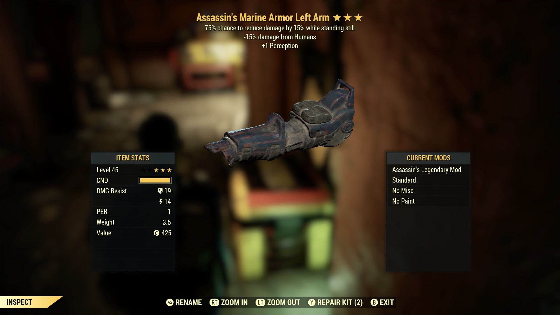 Assassin's Marine Armor Left Arm