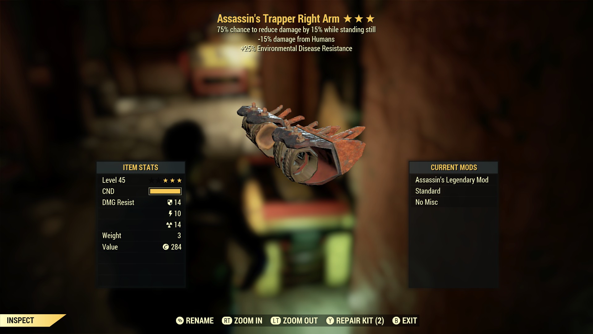 Assassin's Trapper Right Arm