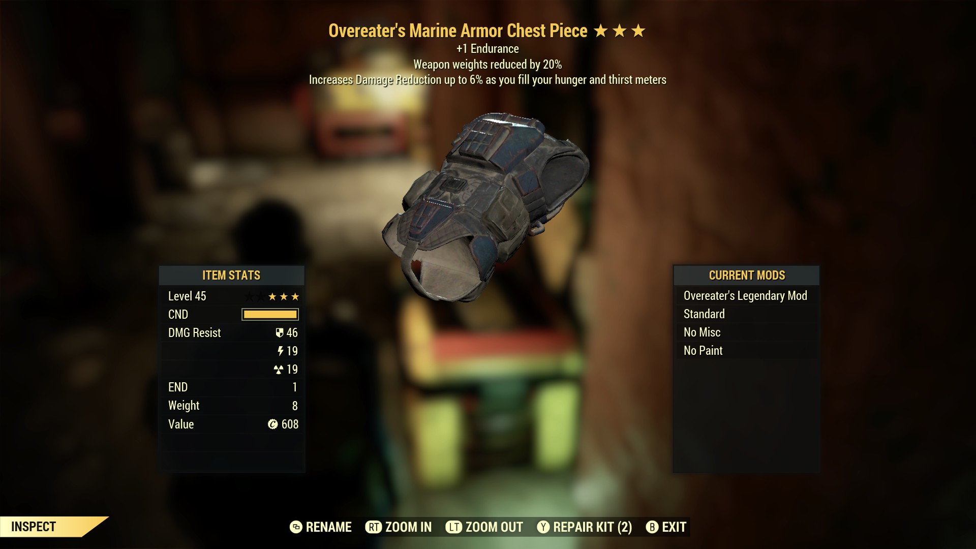 Overeater's Marine Armor Chest Piece