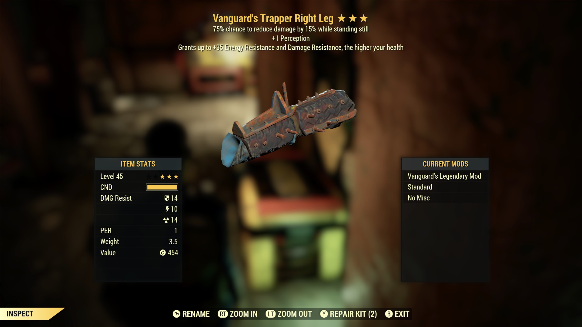 Vanguard's Trapper Right Leg