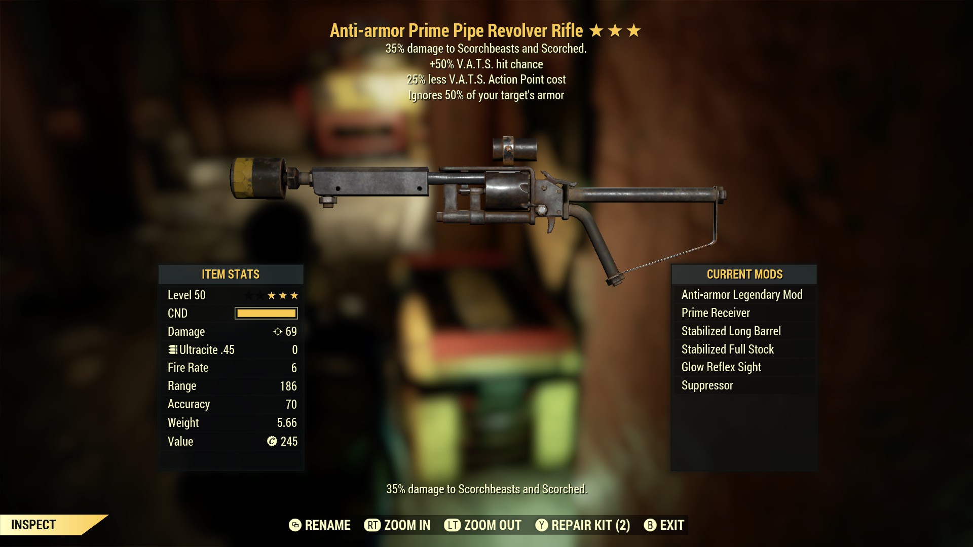 Anti-armor Prime Pipe Revolver Rifle