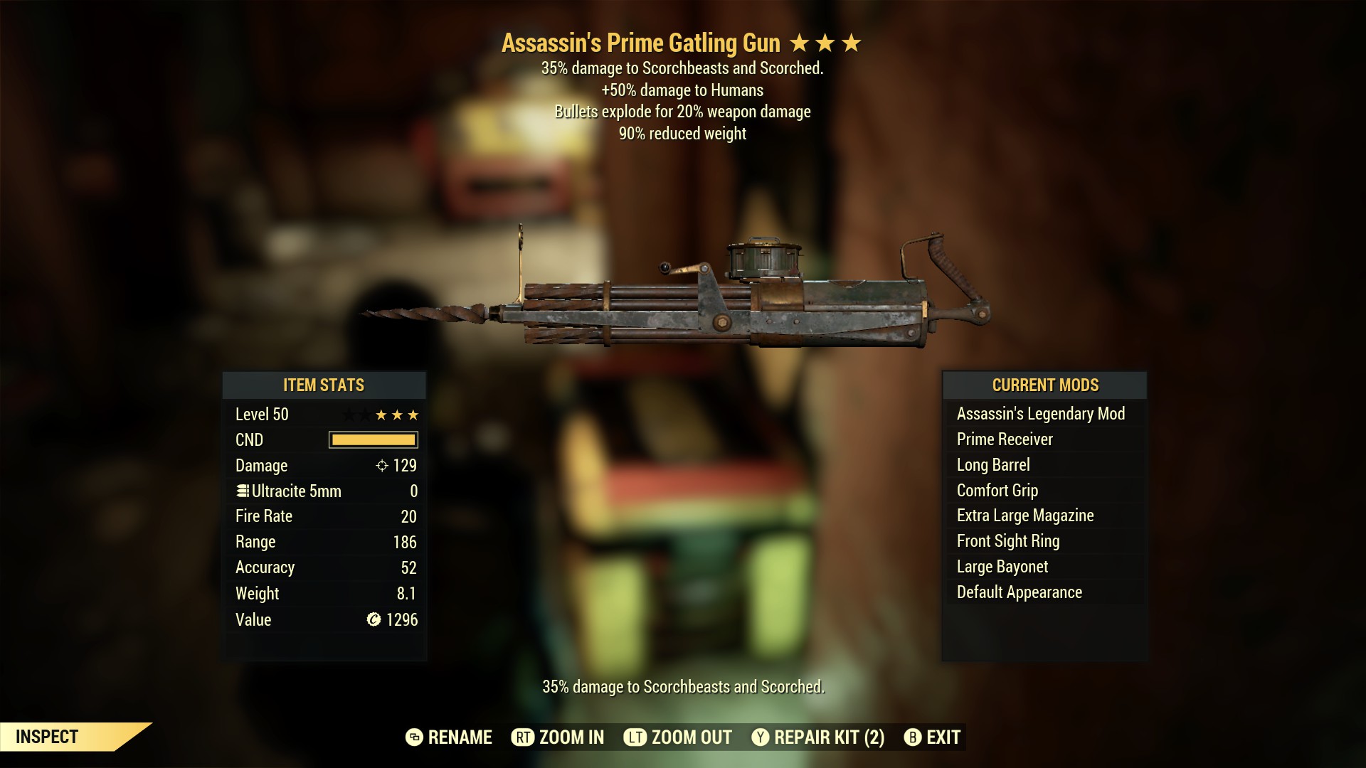 Assassin's Prime Gatling Gun