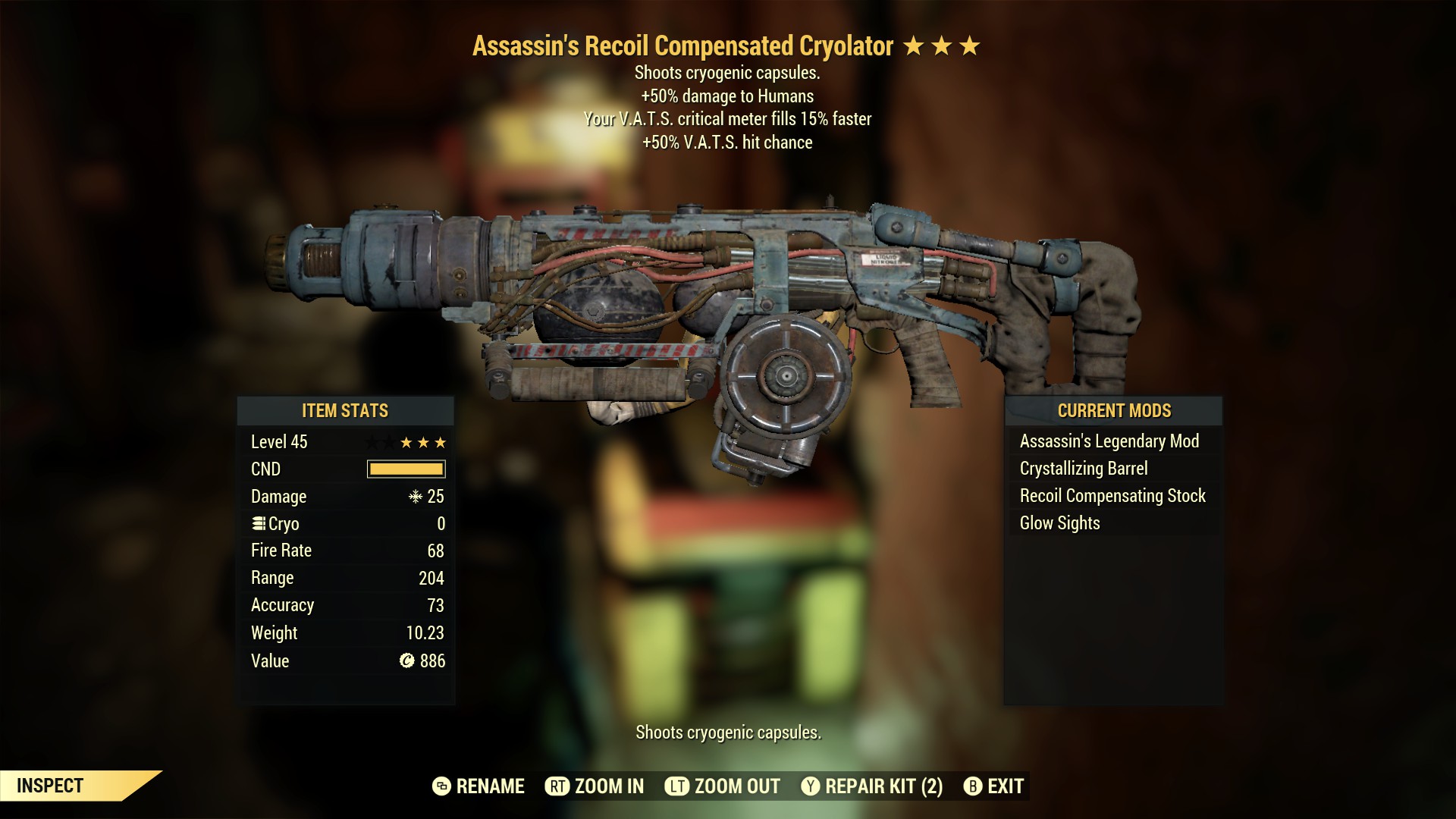 Assassin's Recoil Compensated Cryolator