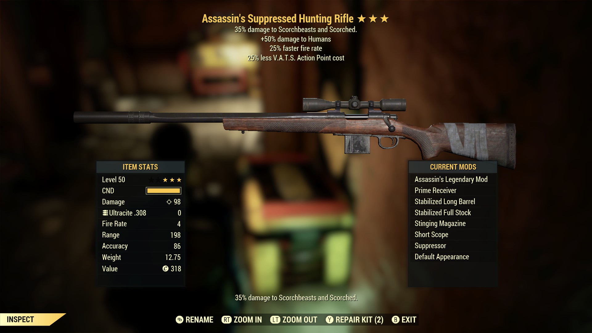 Assassin's Suppressed Hunting Rifle