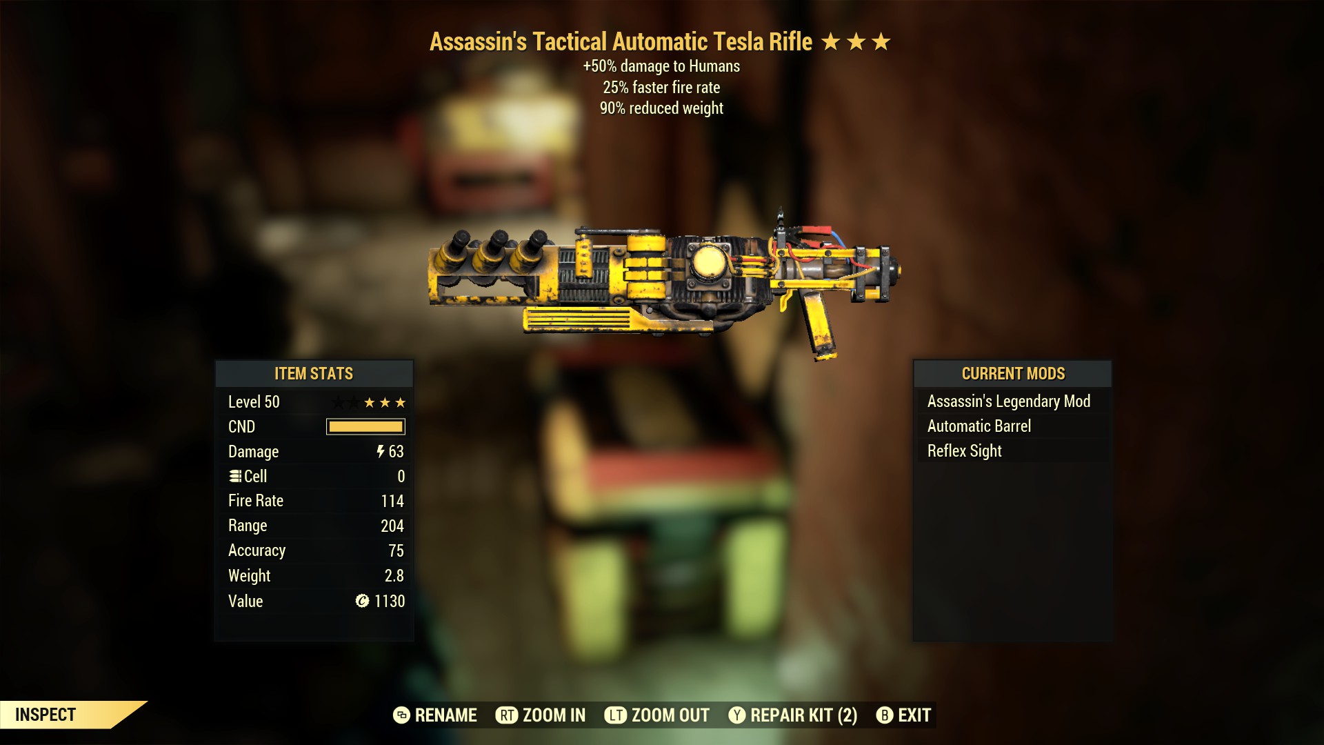 Assassin's Tactical Automatic Tesla Rifle