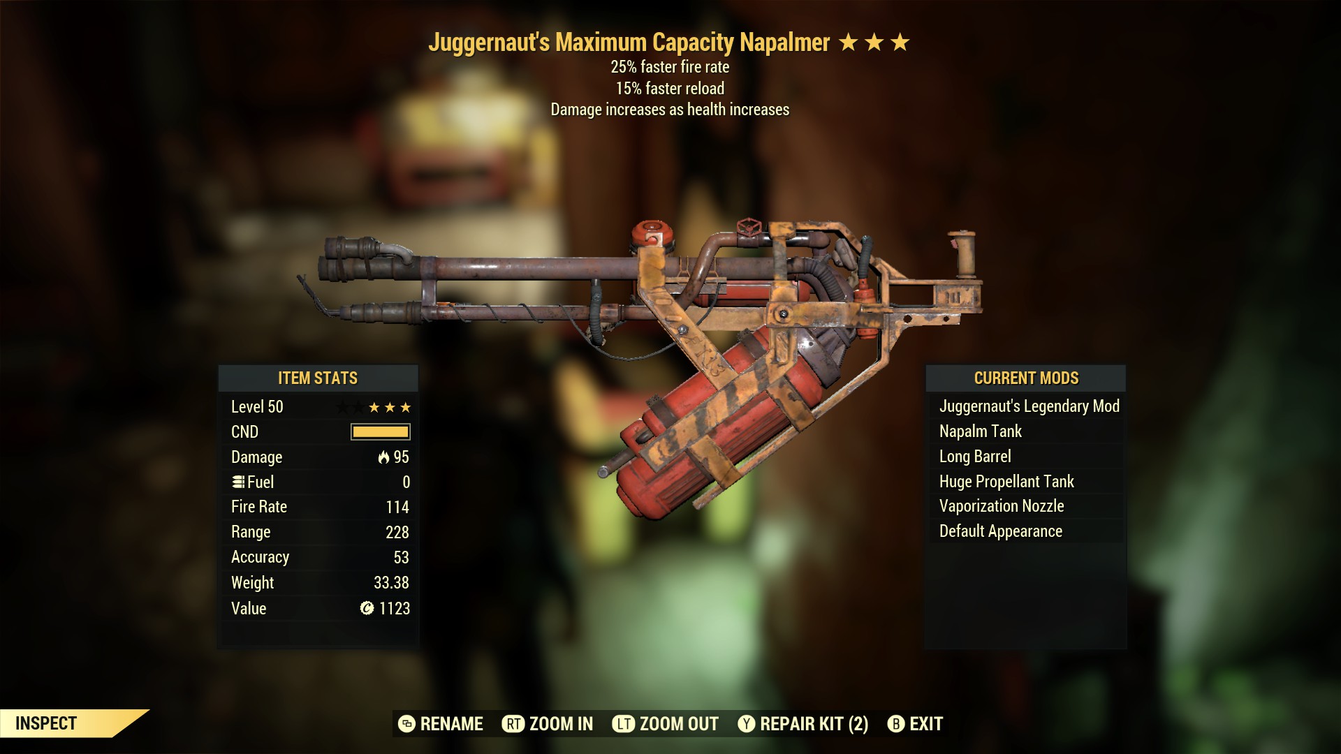Juggernaut`s Maximum Capacity Napalmer