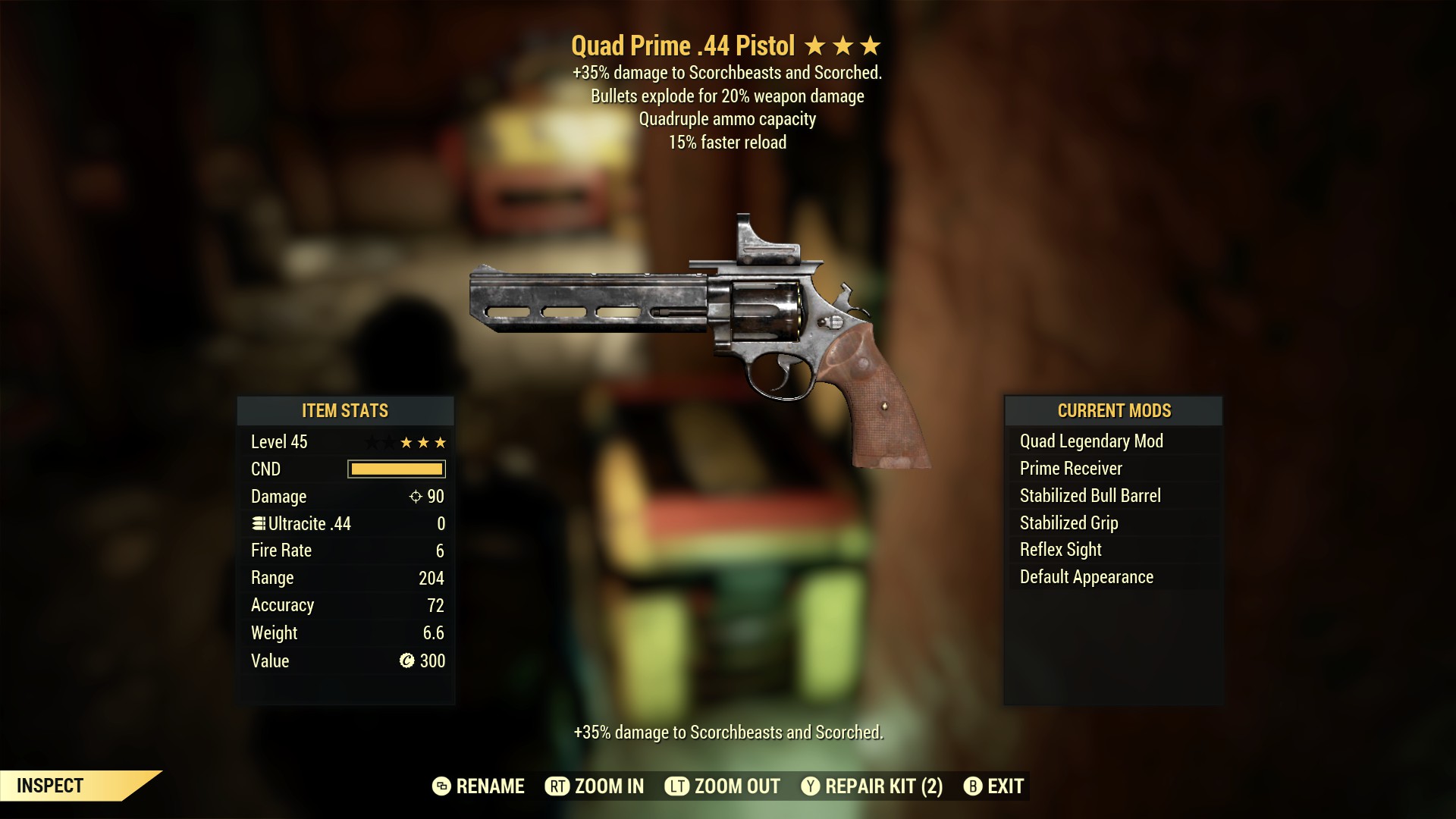 Quad Prime .44 Pistol