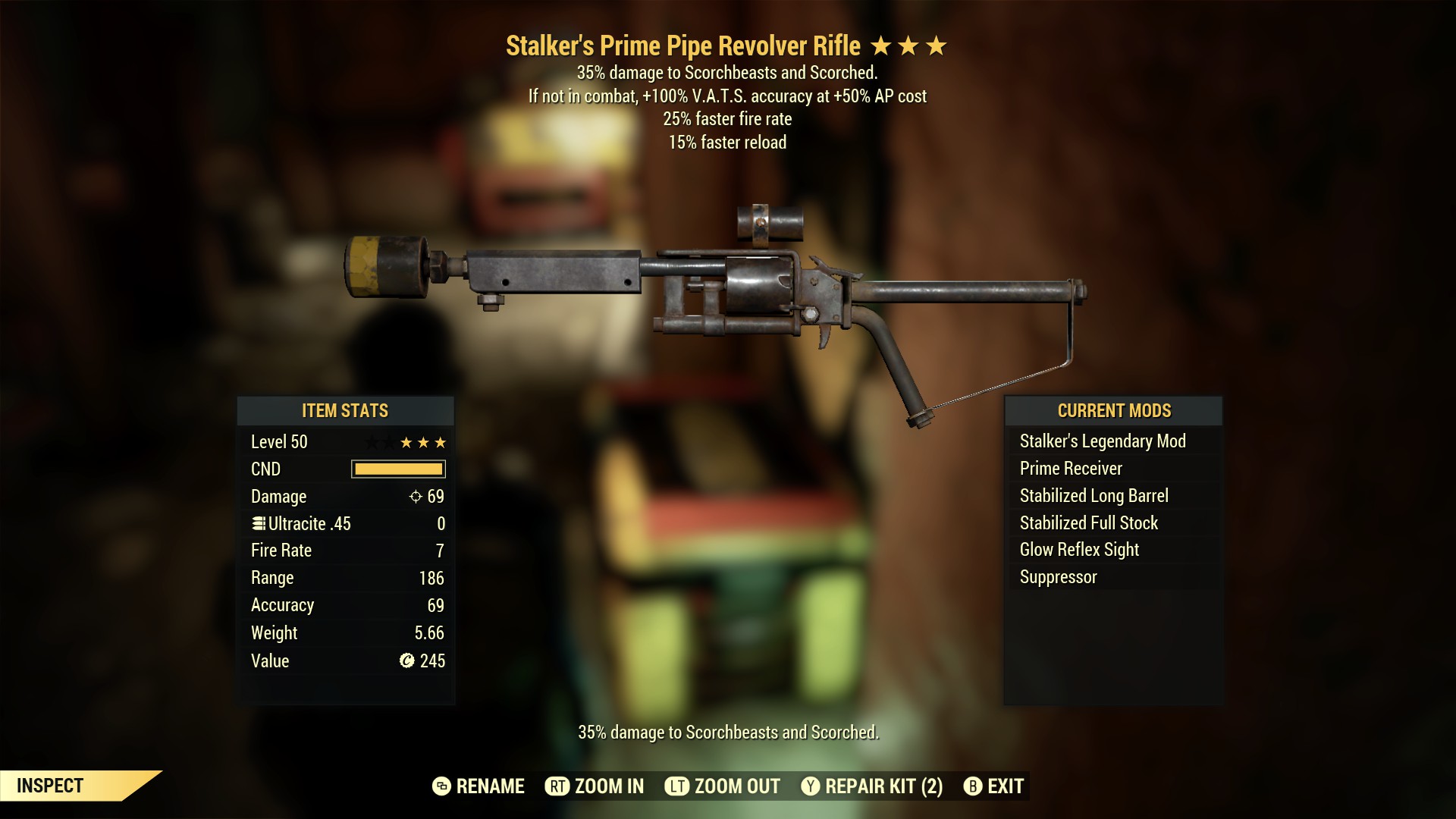 Stalker`s Prime Pipe Revolver Rifle