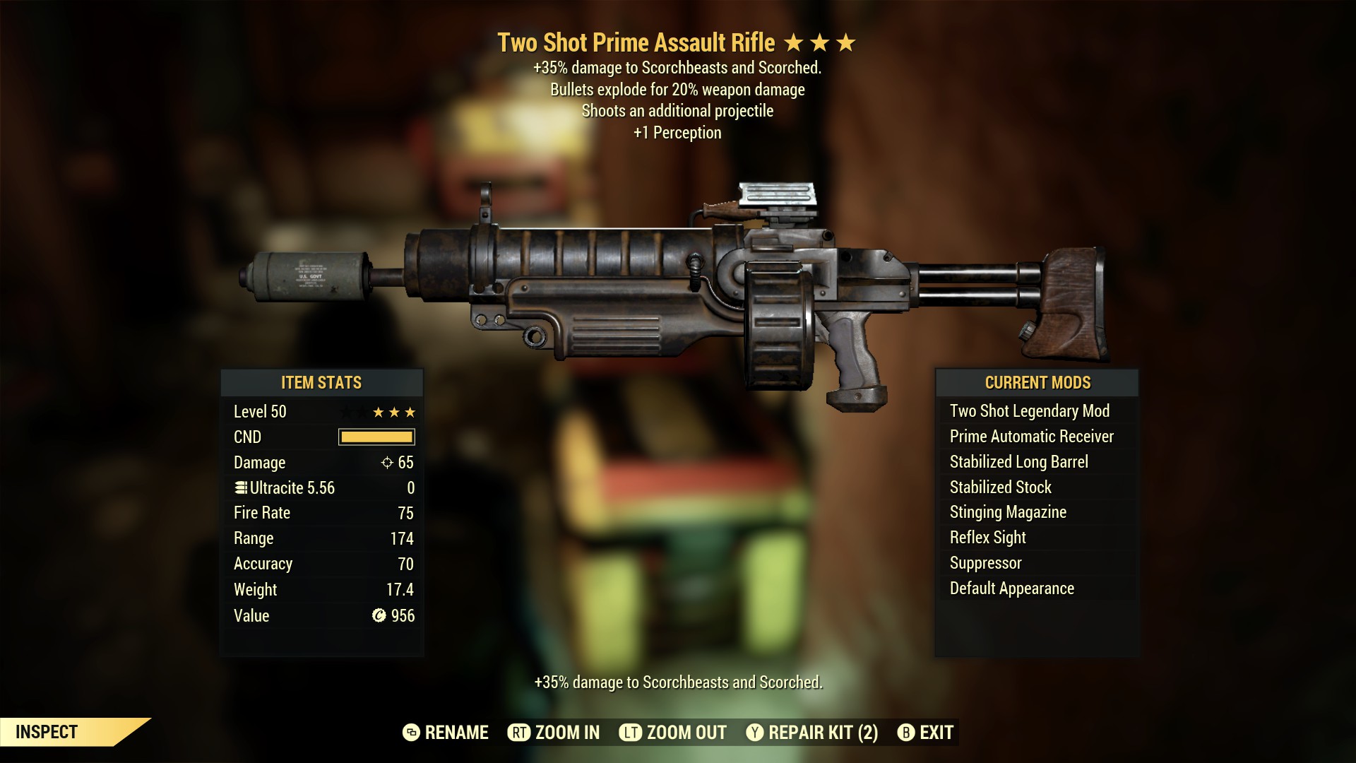 Two Shot Prime Assault Rifle