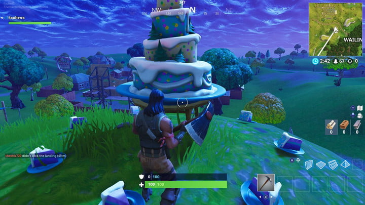 All the birthday cakes in fortnite