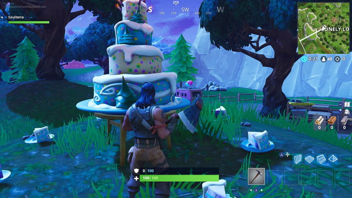 Every birthday cake location fortnite