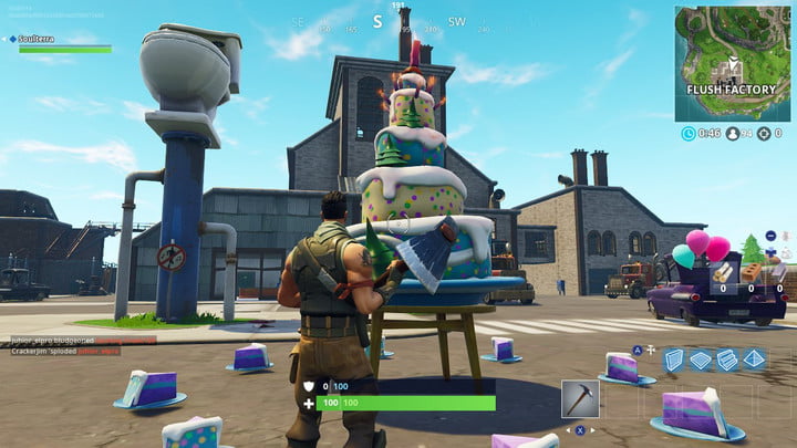 fortnite birthday cake flush factory location - all cake locations in fortnite