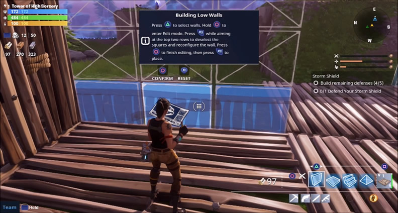 fortnite build through the walls of your own structures - fortnite how to reset edit
