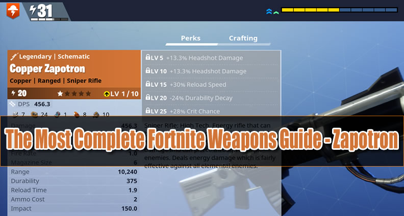 The Most Complete Fortnite Weapons Guide Zapotron U4gm Com - fortnite zapotron guide