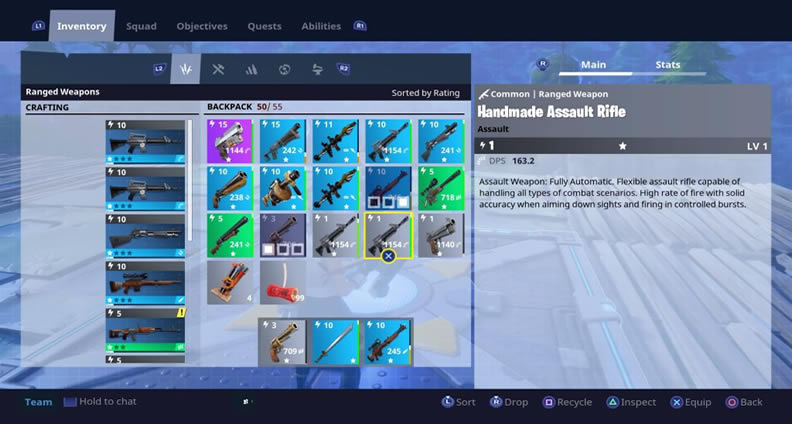Fortnite account inventory slots Fortnite account inventory slots