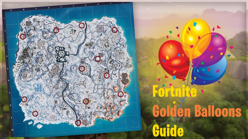 looking for and popping 10 golden balloons in fortnite - pop art fortnite