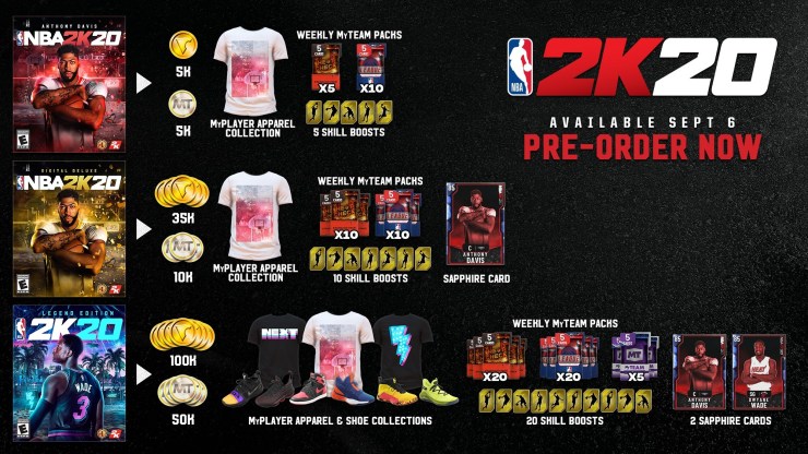 Pre-Order NBA 2K20