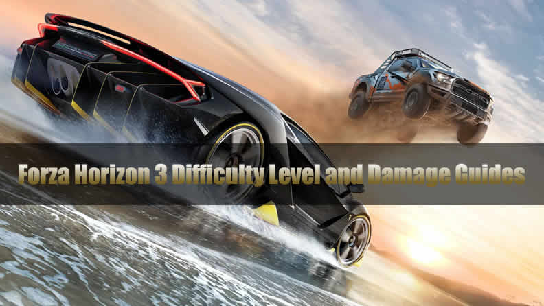 Forza Horizon 3 Difficulty Level and Damage Guides