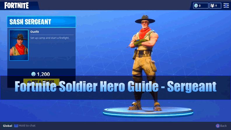 The Most Complete Fortnite Soldier Hero G!   uide Sergeant U4gm Com - the most complete fortnite soldier hero guide !   sergeant