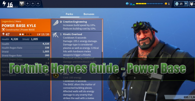 fortnite heroes guide to power base skin abilities - fortnite southie