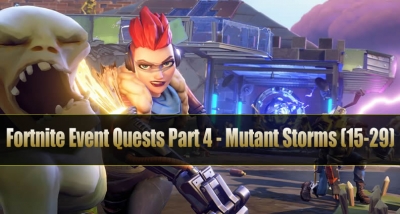 fortnite event quests part 4 mutant storms quests 15 29 - medbot fortnite