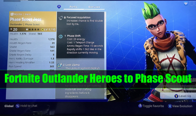 the most complete guide fortnite outlander heroes to phase scout - ninja leadership skill fortnite