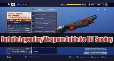 fortnite legendary scavenger weapons guide for old smokey - fortnite whisper 45 best perks