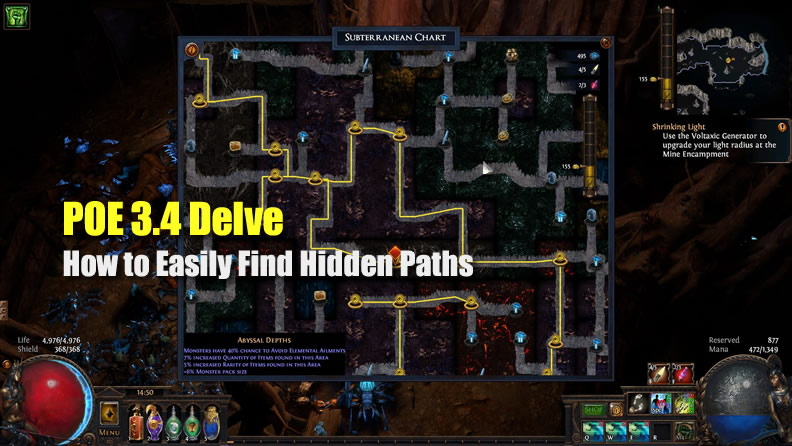 POE 3.4 Delve: How to Easily Find Hidden Paths