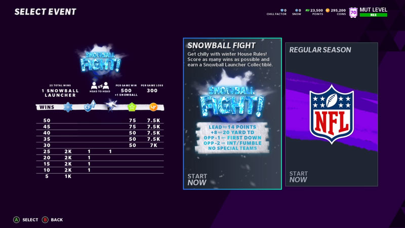 Madden 21 Snowball Fight Event Tips