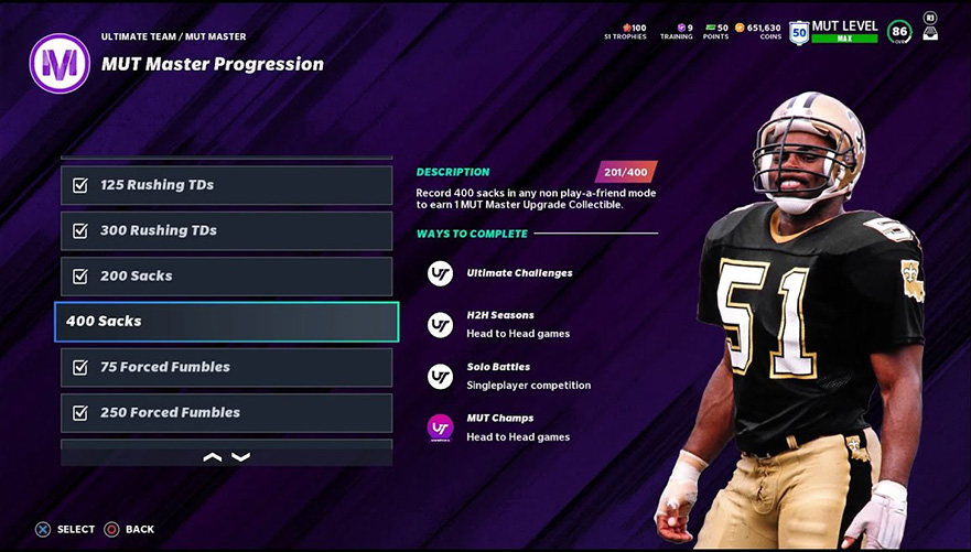 Madden 21 Ultimate Team Announcement of MUT Captain and Master Player