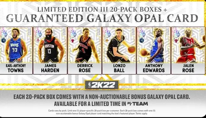 NBA 2K22 MyTEAM: Limited Edition III Packs and the GO Players
