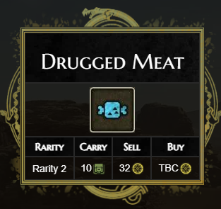 Monster Hunter Wilds Items: Drugged Meat