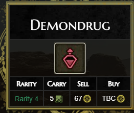 Monster Hunter Wilds Items: Demondrug